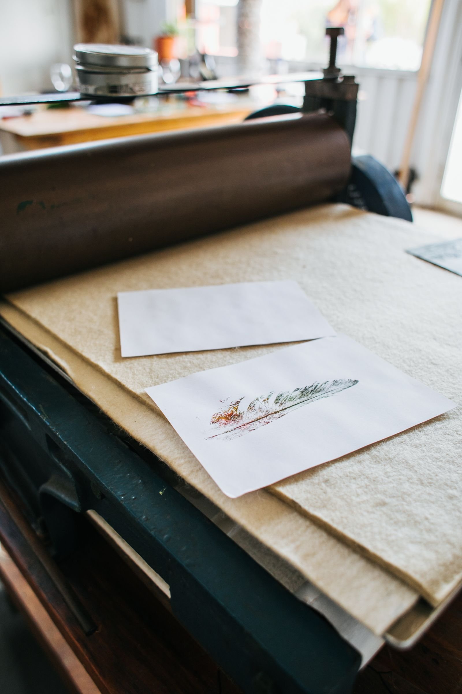 Modern printing workshop